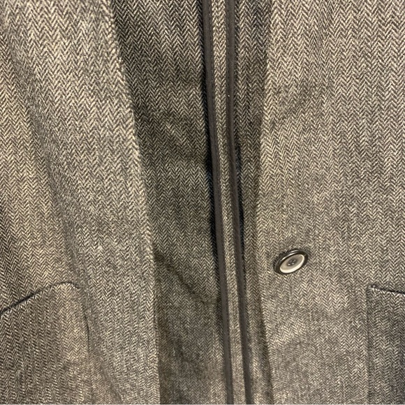 Zara Herringbone Oversized Wool Blend Blazer Jacket - Picture 13 of 15